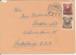 Romania Cover Sent To Germany DDR Logoj 17-10-1950 - Lettres & Documents