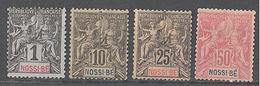 Nossi-Bé: 4 Valeurs De La Serie Yvert N° 27/37(*) - Unused Stamps