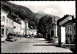 ÄLTERE POSTKARTE SCHROTH KURORT OBERVELLACH IM MÖLLTAL HAUPTPLATZ Volkswagen VW Bus T1 Bulli Denkmal Monument Cpa AK - Obervellach