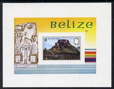 Belize 1983, Maya Monuments, BF IMPERFORATED - Indiens D'Amérique