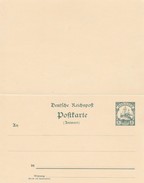 Colonie Allemande Marianen Entier Postal Double - Isole Marianne