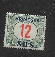 1918 MH Yugoslavia, Old Expertisation Mark - Segnatasse