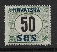 1918 MH Yugoslavia, Old Expertisation Mark - Strafport