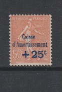 Yvert 250 * Neuf Charnière Cote 35 Eur - 1927-31 Caisse D'Amortissement