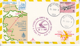 Turchia - 1967 Volo Speciale Istanbul Smirne - Airmail