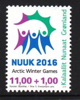 Greenland MNH 2015 11k + 1k 2016 Arctic Winter Games, Nuuk - Ungebraucht