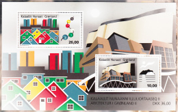 Greenland MNH 2015 Souvenir Sheet Of 2 Modern Greenlandic Architecture - Ongebruikt