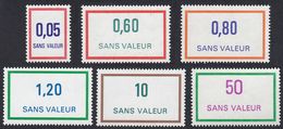 FRANCE Francia Frankreich - 1982/1984 - Lotto 6 Valori "fictifs" Nuovi MNH; Vedere Descrizione Completa. - Fictifs