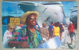 British Virgin Islands Phonecard US$10 Cruise Ship Chip Card - Virgin Islands