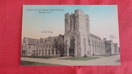 Library & Law School   Duke University-- Hand Colored   - North Carolina > Durham==  >-ref 2552 - Durham