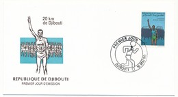 DJIBOUTI => FDC - 20 Km De Djibouti - 16 Mai 1990 - Djibouti (1977-...)