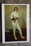 "PORTRAIT OF GOROKHOVA" By Bogdanov.  Fencing - Escrime - Fechten.  OLD Postcard 1978 - USSR - Fencer - Fechten