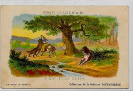 CPA Fables De La Fontaine Publicité Solution Pataubeuge Non Circulé Dos Publicitaire Gustave Doré Ane Chien Loup - Vertellingen, Fabels & Legenden