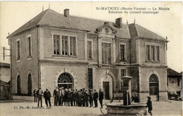 St MATHIEU La Mairie Réunion Du Conseil Muincipale - Saint Mathieu