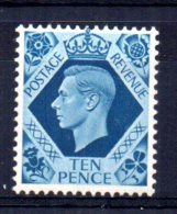 Great Britain - 1939 - 10d George VI Definitive - MH - Nuevos