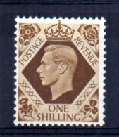 Great Britain - 1939 - 1/- George VI Definitive - MH - Unused Stamps