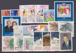 Liechtenstein Année Complète 1992 XX Timbres-Poste Du N° 974 à 94 Soit 21 Timbres Sans Charnière, TB - Vollständige Jahrgänge