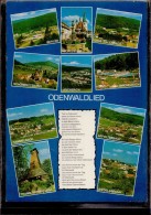 Odenwald - Mehrbildkarte 4   Mit Odenwaldlied - Odenwald