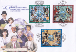 FDC COVER OF THE UNITED POSTAL ADMINISTRATION - 3 BLOCS - 1er JOUR 23.08.1999  / TBs - Autres & Non Classés