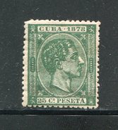 CUBA- Y&t N°25- Neuf Avec Charnière * - Cuba (1874-1898)