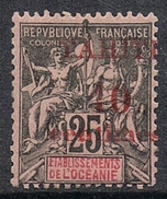 TAHITI N°31 N*  Variété Surcharge Déplacée - Neufs