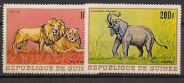 Guinée - 1968 - Poste Aérienne PA N°Yv. 86 à 87 - Faune - Neuf Luxe ** / MNH / Postfrisch - Guinea (1958-...)