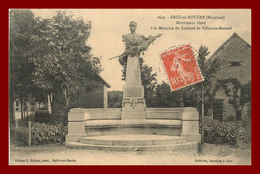 Dept 53 Crez En Bouere * Monument élevé à La Mémoire Du Colonel De Villebois Mareuil  ( Scan Recto Et Verso) - Crez En Bouere