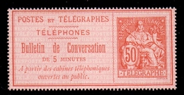France Téléphone N° 9 (X) - Telegraaf-en Telefoonzegels