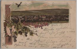 Gruss Aus Wohlen - Litho Carl Künzli No. 296 - UPU 1900 - Wohlen