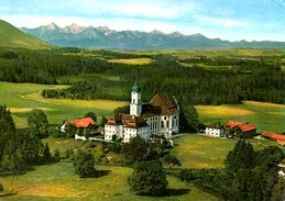 ALLEMAGNE. Carte Postale écrite. Eglise De Wies. - Weilheim