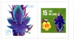 ONU Vienne 2017 - Détaché De Feuille De Timbres Perso - Inter.day Of Happiness Smurfs ** - Unused Stamps