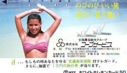 Télécarte Japon EROTIQUE (5910)  EROTIC * Japan * ACTRESS * TK * BIKINI  GIRL * BATHCLOTHES * FEMME * SEXY LADY - Mode