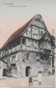 MICHELSTADT → Spielende Kinder Vor Patrizierhaus, Erbaut 1620, Col.Lichtdruck Ca.1910 - Michelstadt