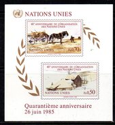 NAZIONI UNITE ONU Ginevra 1985 , Unificato N. 3   ***  MNH - Blocs-feuillets