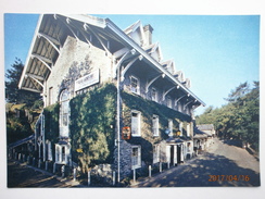 Postcard  The Hafod Arms Hotel Devil's Bridge Aberystwyth Cardiganshire My Ref B21030 - Cardiganshire