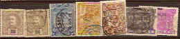 PORTUGAL 1895-1911 Collection 7 Stamps M+U Z134 - Verzamelingen