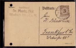 Offenbach Am Main Bürgel - Postkarte 1924 Von Dr Mantz - Offenbach