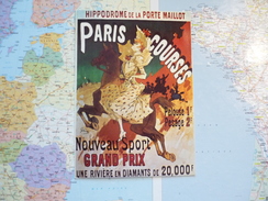 Reproduction Affiche Hippodrome De La Porte Maillot Paris Courses Grand Prix Jules Chéret - Chéret