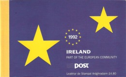 Ireland 1992 Part Of The European Community, Booklet With Mi 810, Cancelled(o) - Carnets