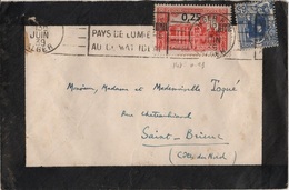 LA 109 - ALGERIE Lettre De Deuil Pour Saint-Brieuc 1939 - Briefe U. Dokumente