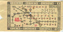 Deutschland - Heidelberg - Heidelberger Strassen- Und Bergbahn Aktiengesellschaft - Fahrschein 40Pf. - Europa