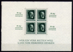 Deutsches Reich, 1937, Mi Block 11 (*), Riß In Mitte Oben  [170417IX] - Blocchi