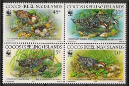 Cocos - 1992 - N°Yv. 251 à 254 - WWF Faune - Neuf Luxe ** / MNH / Postfrisch - Islas Cocos (Keeling)