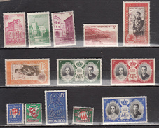 MONACO * LOT DE 13 TIMBRES DIFFERENTS - Verzamelingen & Reeksen