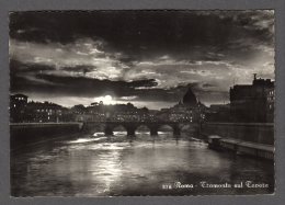 1955 ROMA TRAMONTO SUL TEVERE FG V  SEE 2 SCANS - Fiume Tevere
