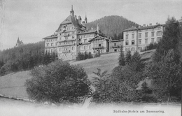 SÜDBAHN-HOTELS AM SEMMERING → Lichtdruck Anno 1903 - Semmering