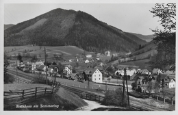 STEINHAUS AM SEMMERING → Echte Photographie, Aufnahme Anno 1931 - Steinhaus Am Semmering