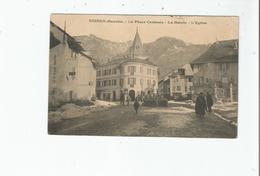 UGINE (SAVOIE) 921  LA PLACE CENTRALE LA MAIRIE L'EGLISE (ANIMATION) 1911 - Ugine