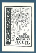 Ex-libris Charles LEDIT "Utraque Unum" - Exlibris