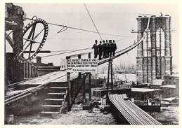 > Etats-Unis > NY - New York >  D'après Photo Unknnow - Construction Of The Brooklyn Bridge New-York C.1905 (pont) - Brooklyn